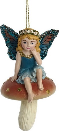 Елочная игрушка Kurt S. Adler Фея на грибочке E0916