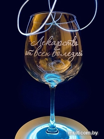 Бокал для вина Мастерская TrueLaser Лекарство от всех болезней BV719