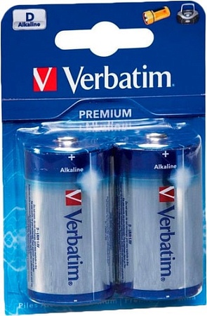 Батарейки Verbatim D Alkaline Batteries 49923