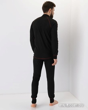 Костюм Huntsman Thermoline ZIP 48-50 (фактурный флис, черный)