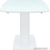 Обеденный стол Leset Денвер 1Р (белый/стекло белое)