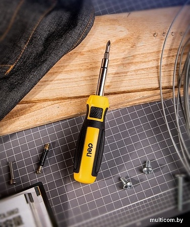 Набор отвертка с битами Deli DL260206 (6 предметов)