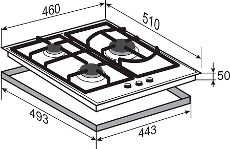 Варочная панель Zigmund & Shtain G 14.4 S
