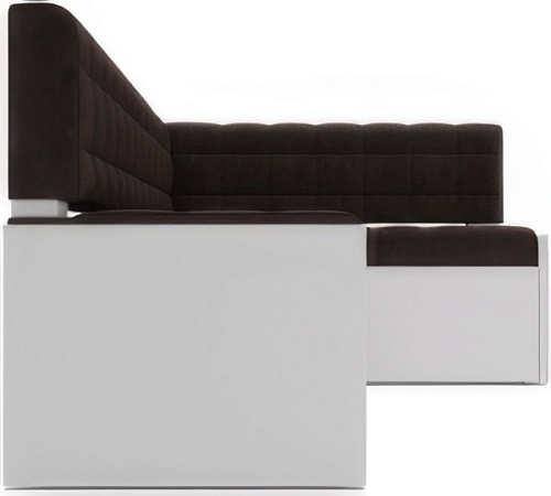 Угловой диван Мебель-АРС Ганновер правый 178x82x103 (кордрой коричневый)