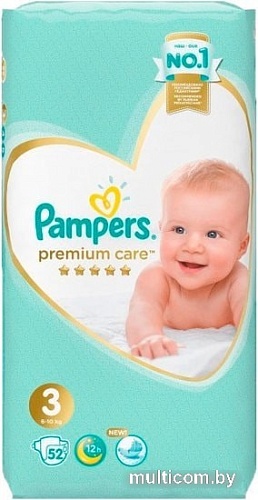 Подгузники Pampers Premium Care 3 (52 шт)