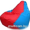Кресло-мешок Flagman Груша Мини L Г0.1-179 (красный/голубой)