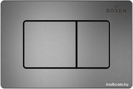 Унитаз подвесной Roxen Boro One Rimless 6 в 1 StounFix Slim 621774 (оружейная сталь/металл)