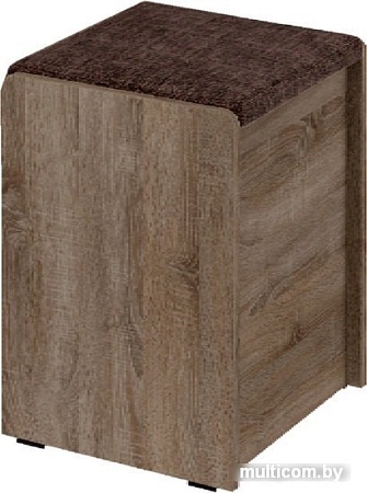 Пуфик Bon Mebel Чикаго малый тип 1 (дуб сонома трюфель/коричневый)
