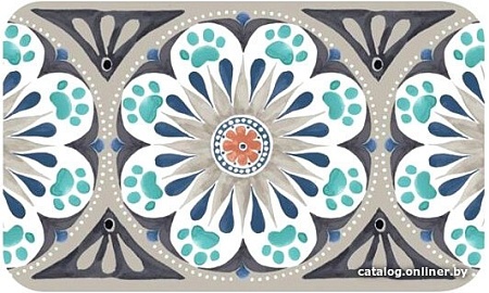 Коврик под миску TarHong Carmel (бежевый с рисунком)