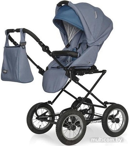 Универсальная коляска Riko Basic Alfa Classic (2 в 1, 08/серый/бирюзовый)