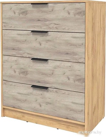 Комод Интерлиния Концепт КТ-К80 (дуб серый/дуб золотой)