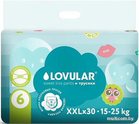 Подгузники Lovular Sweet Kiss XL 15-25 кг (30 шт)