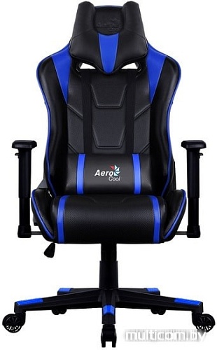 Кресло AeroCool AC220 AIR (черный/синий)