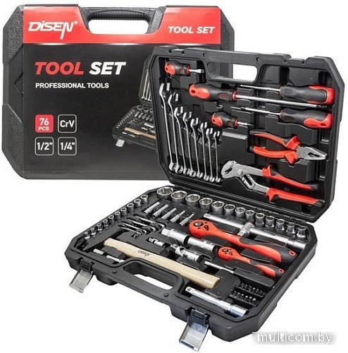 Универсальный набор инструментов Disen 4772-5 (76 предметов)