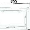 Шкаф навесной Интерлиния Мила Лайт ВШГ60-360 (дуб белый)