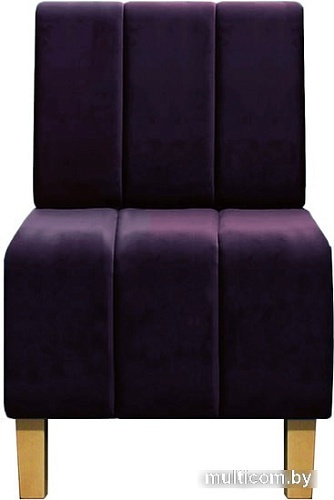 Интерьерное кресло Brioli Руди Полоса (велюр, B40 фиолетовый)