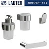 Набор аксессуаров для ванной Lauter 21TS3018 + 21TS3020 + 21TS3010 + 21TS3012 (Chrome, 4 предмета)