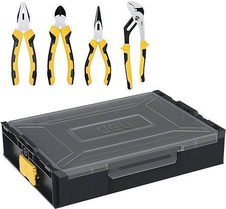 Набор пассатижей Deli DL1204 (4 предмета)