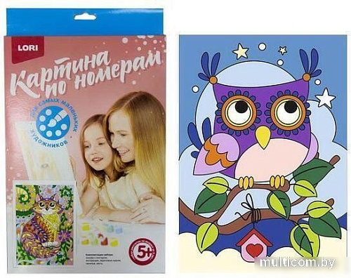 Картина по номерам Lori Космический корабль Ркн-101