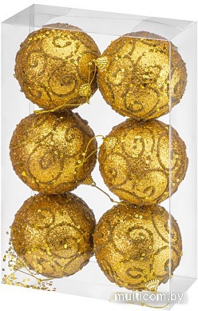 Елочная игрушка Elan Gallery Вензеля 970115 (золото)