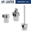 Набор аксессуаров для ванной Lauter 21TS3018 + 21TS3020 + 21TS3022 (Chrome, 3 предмета)