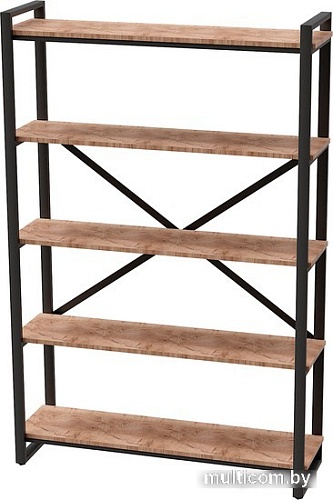 Стеллаж Millwood Neo Loft CH-4 (дуб табачный craft/черный)