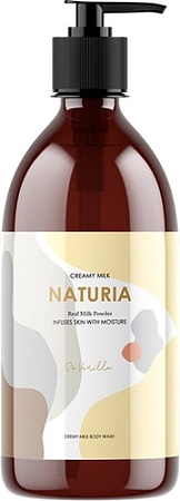 Косметика по уходу за телом Evas Гель для душа Naturia Creamy Milk Body Wash So Vanilla 750 мл