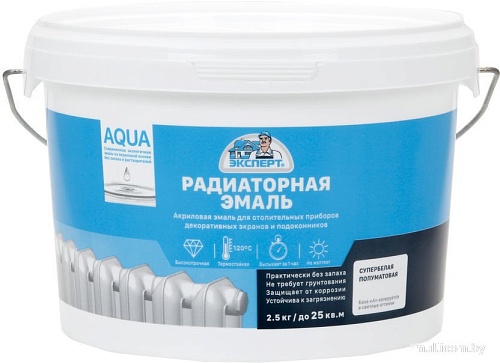Эксперт Акриловая для радиаторов 2.5 кг (полуматовый)