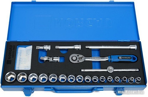 Набор трещотка с головками Norgau N3022-S622 063693022 (22 предмета)