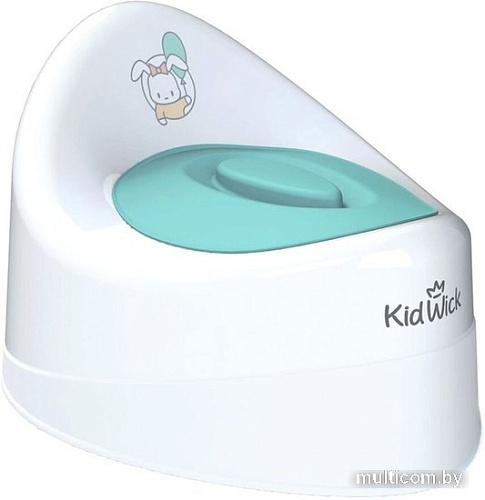 Детский горшок Kidwick Ракушка KW030102 (белый/бирюзовый)