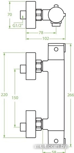Смеситель Laveo Termico BAT 04TD
