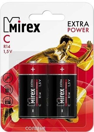 Батарейки Mirex Extra Power C 2 шт 23702-ER14-E2
