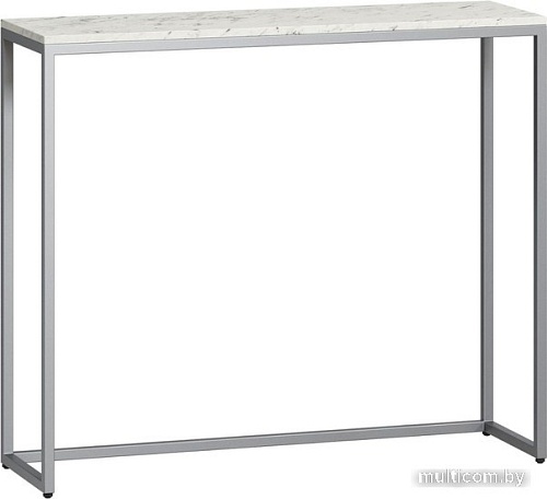 Консольный стол LoftyHome Мальборк 1627985 (мрамор сноу/серебро)