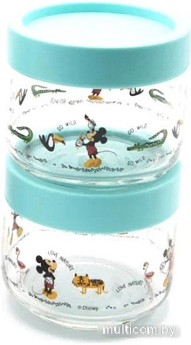Набор емкостей Lucaris Disney Jungle 3B0251102G0012 (2шт, зеленая крышка)