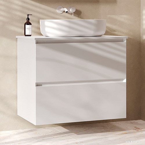 Belux Тумба под умывальник Luna НП 80-02 (18, белый матовый)