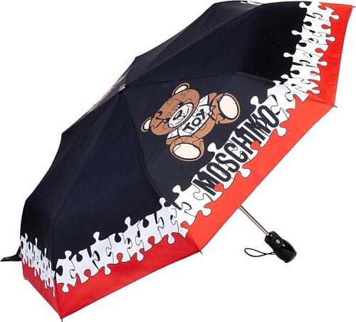 Зонт Moschino 8046-OCA Puzzle Bear Black