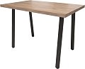 Кухонный стол Millwood Лофт Леон Л 160x80x75 (дуб табачный Craft-металл черный)