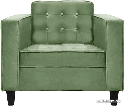 Интерьерное кресло Brioli Вилли (велюр, B61 мятный/темные ножки)