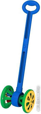 Игрушка-каталка Нордпласт Веселые колесики 9082418 (синий/зеленый)