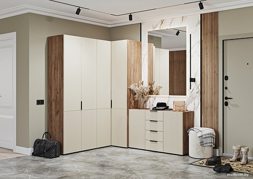 Тумба Стендмебель Соната КМ 01 (моно керамика/дуб крафт табачный)