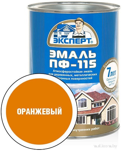 Эксперт ПФ-115М Глянцевый 0.8 кг (оранжевый)