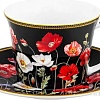 Набор чашек Elan Gallery Маки на черном New Bone China 420673_2