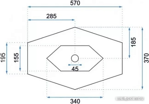 Умывальник Rea Vegas U6643