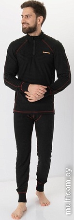 Костюм Huntsman Thermoline ZIP 56-58 (фактурный флис, черный)