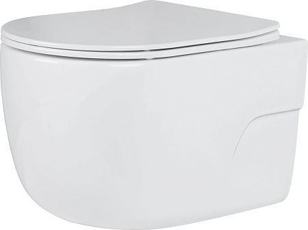 Унитаз подвесной Roxen Porto в комплекте с инсталляцией StounFix Dual Fresh 6 в 1 968069 (кнопка: брашированное золото)