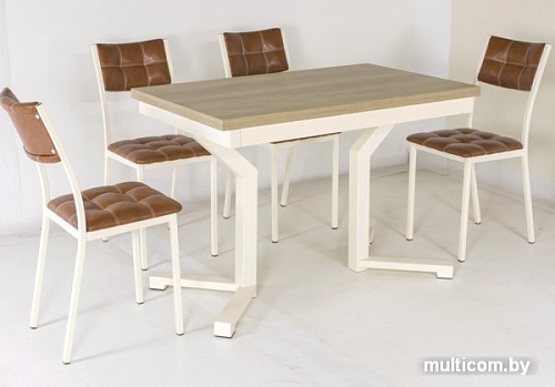 Обеденная группа AMC К6.1341 (слоновая кость/теракот/дуб небраска)