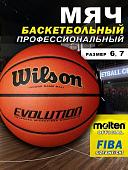 Баскетбольный мяч Wilson Evolution WTB0586XBEMEA (6 размер)