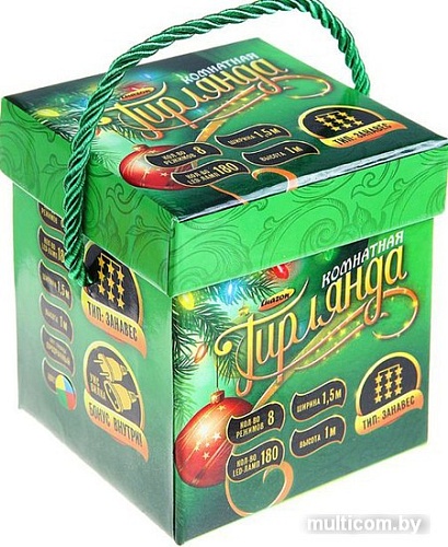 Световой дождь Luazon Led-180 (1.5x1 м, мульти) [1080452]