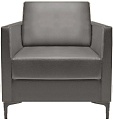 Интерьерное кресло Brioli Ганс (экокожа, L21 серый)