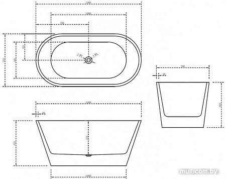 Ванна Abber AB9203-1.4 140x70